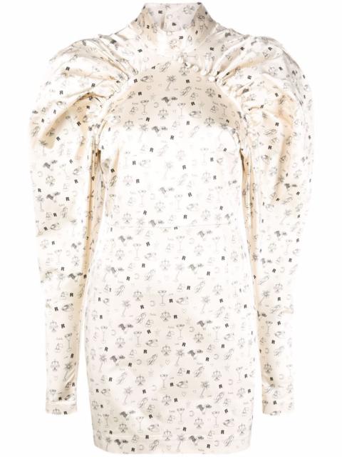 ROTATE Kim puff-sleeve dress