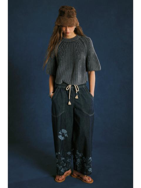 FREE PEOPLE We The Free Easy Peasy Printed Pull-On Jeans