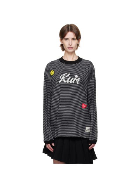 Andersson Bell Black & White Kurt Stripe T-Shirt