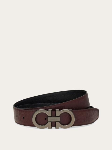 FERRAGAMO Reversible and adjustable Gancini belt