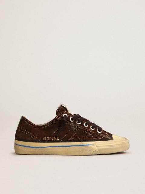 Women's V-Star LTD in suede with brown star and green leather heel tab