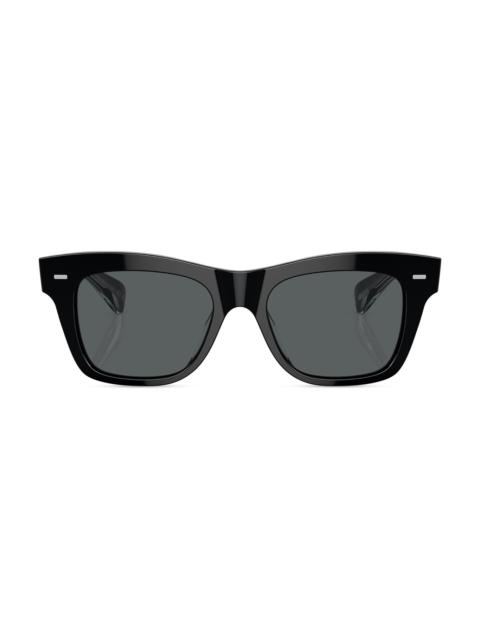 Oliver Peoples Women's Ms. Oliver Pillow 51MM Square Sunglasses - Black Dark Grey