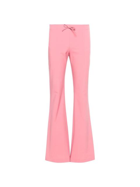Zampa bow-detail flared trousers