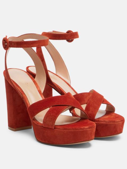 Gianvito Rossi Sabrina suede platform sandals