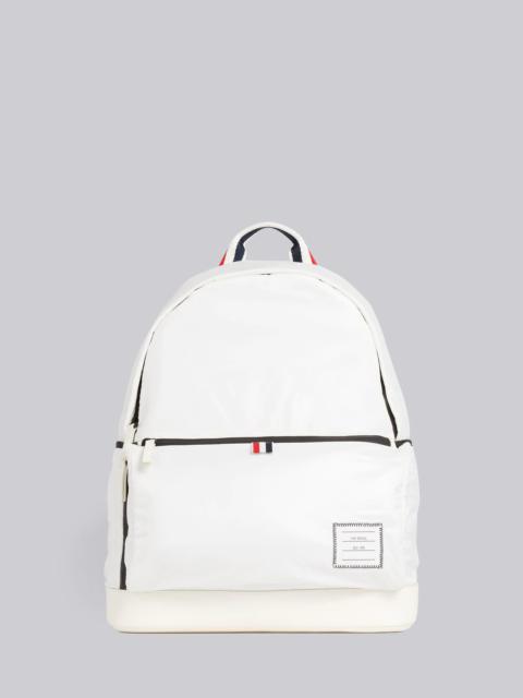Thom Browne White Ripstop Backpack