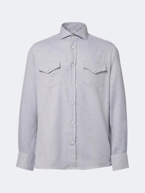 Brunello Cucinelli Cotton-blend shirt