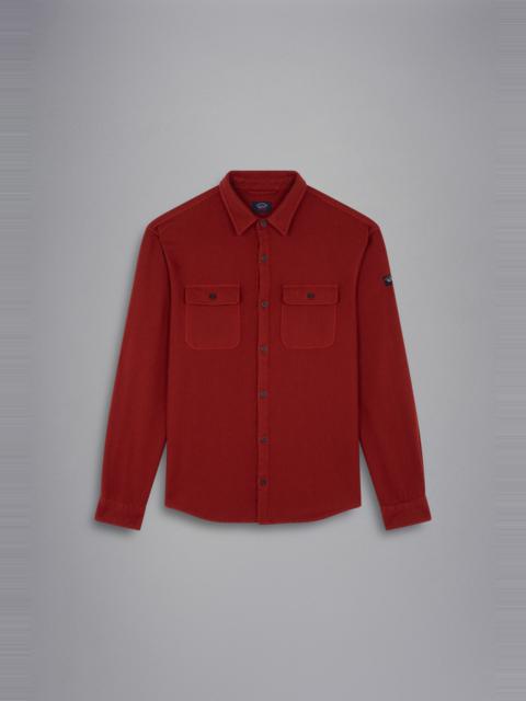 Paul & Shark GARMENT DYED WOOL OVERSHIRT