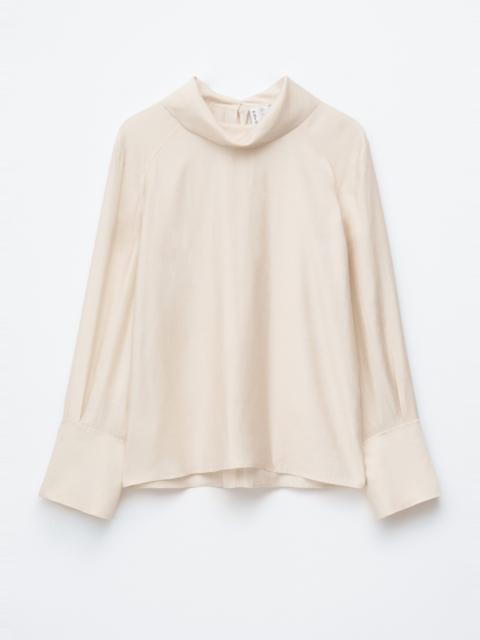 & Other Stories Folded Stand-Collar Blouse