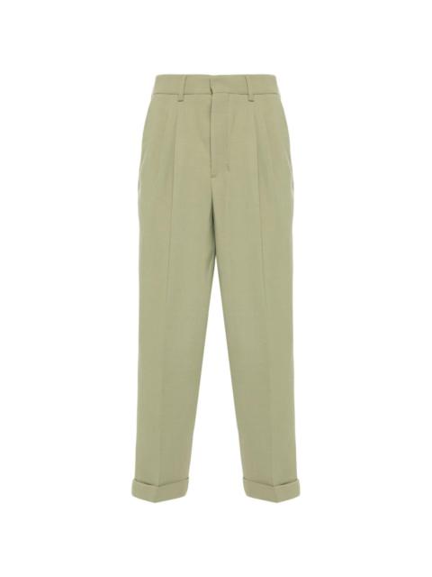 pleat-detail tailored trousers