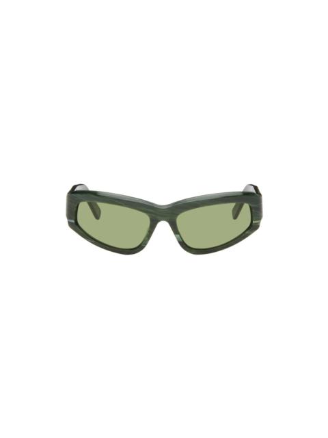 RETROSUPERFUTURE Green Motore Sunglasses