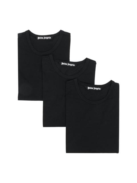 plain stretch-cotton T-shirt