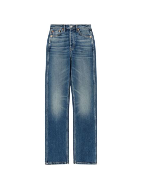 90s high-rise straigh-leg jeans