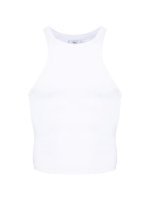 VETEMENTS logo-embroidered ribbed tank top