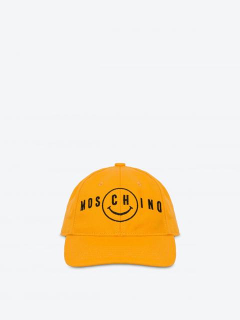 Moschino MOSCHINO SMILEY® EMBROIDERY CANVAS HAT