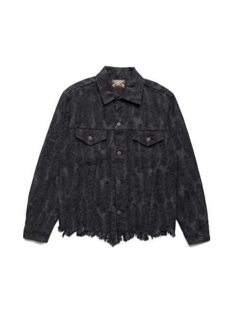 Kapital 12oz MAGPIE Denim 3rd JKT - Black x Black