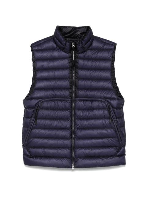 Lens-detail padded gilet