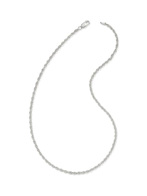 KENDRA SCOTT Ryan 20" Rope Chain Necklace in Oxidized Sterling Silver