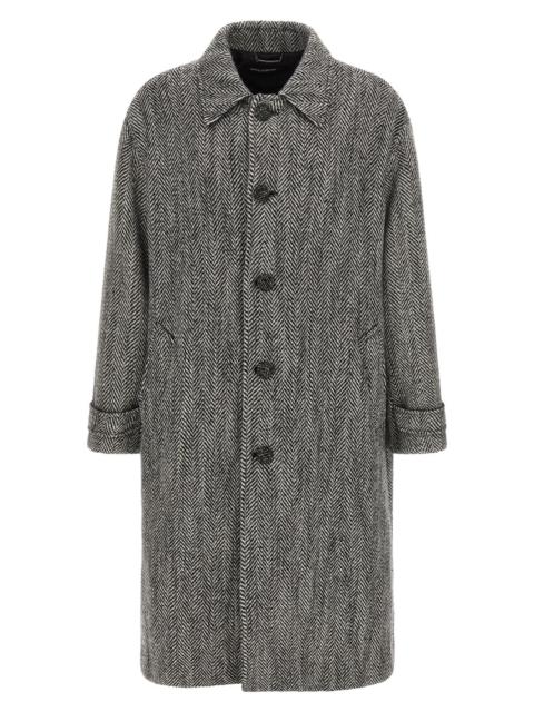 Dolce & Gabbana 'Chevron' Wool Coat