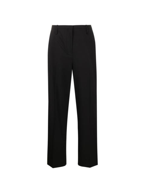 mid-rise tailored trousers