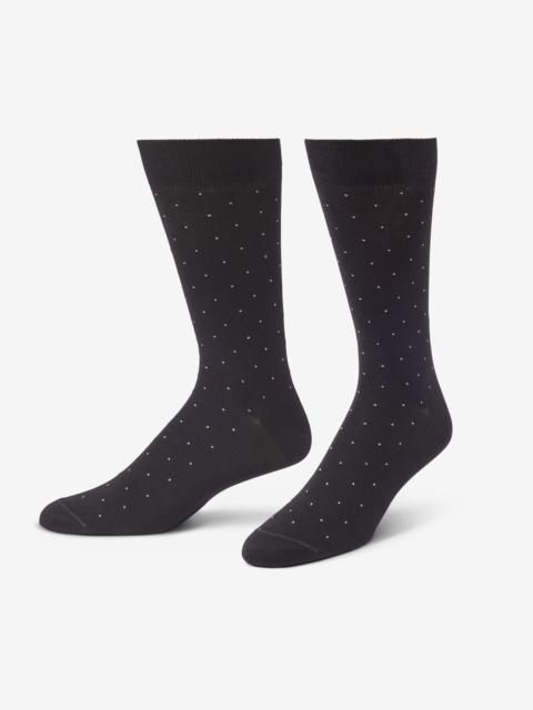 ALLEN EDMONDS Pin-dot Cotton Dress Socks