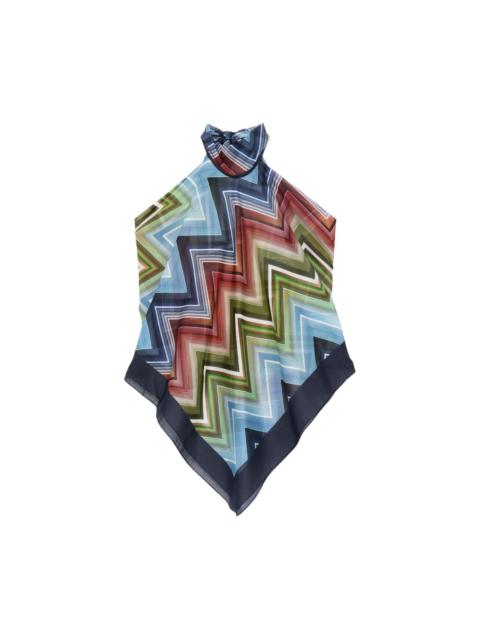 Missoni Zig zag print foulard