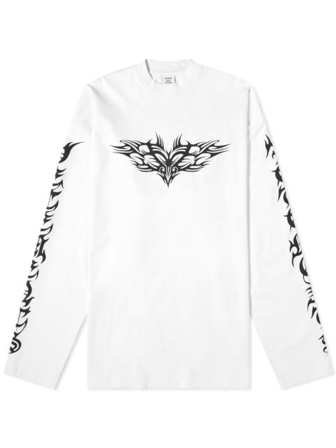 VETEMENTS VETEMENTS Long Sleeve Gothic Logo Oversized Tee