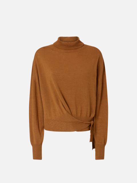 PINKO KNIT POLO-NECK SWEATER
