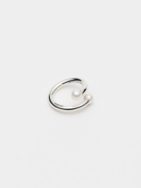 Ambush SMALL PEARL BARBELL RING