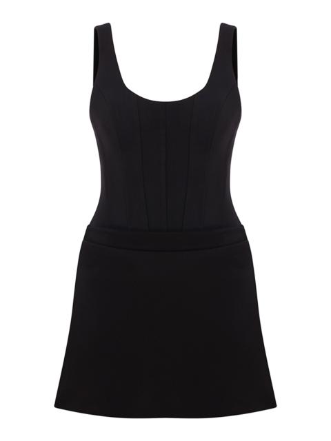 ILA Nora Corseted Mini Dress black