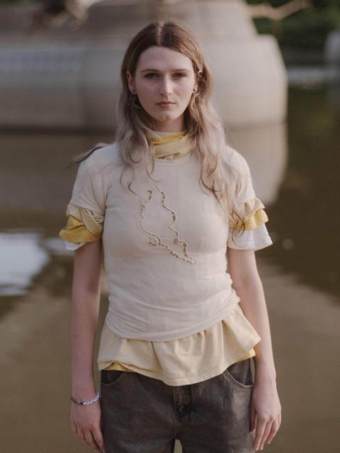 BASERANGE Ponte Tee Shirt - Fine Organic Cotton Rib