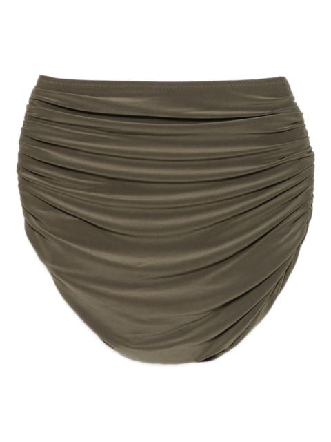 NORMA KAMALI Bill high-waist ruched bikini bottom