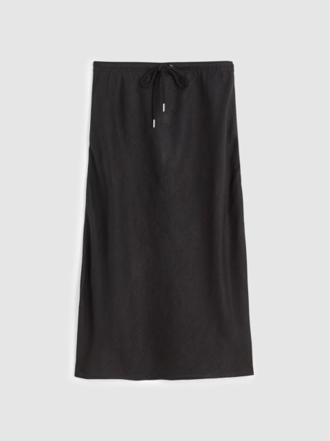 Madewell Drawstring Slip Skirt in 100% Linen