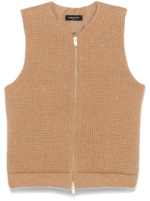 FABIANA FILIPPI sequin-embellished gilet