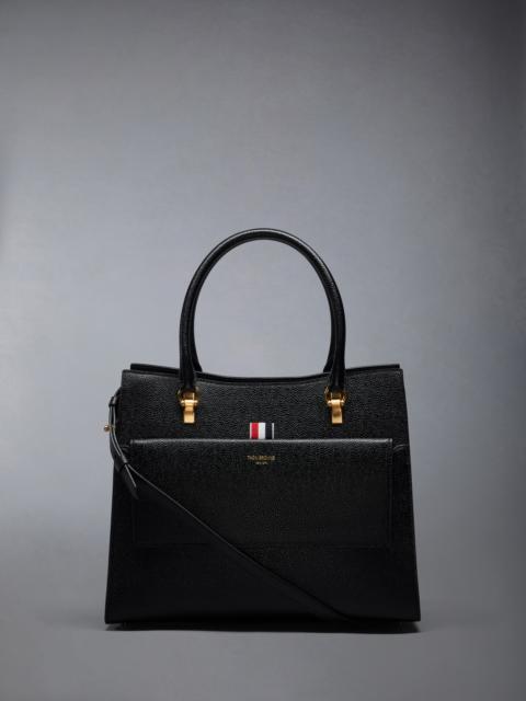 Thom Browne Medium Duet Tote in Pebble Grain Leather