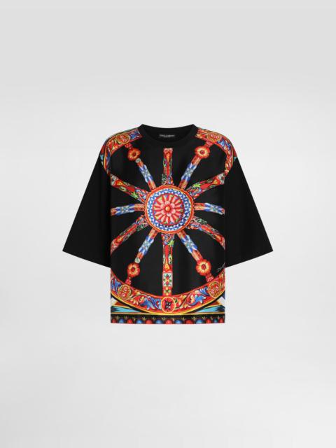 Dolce & Gabbana Carretto-print jersey t-shirt