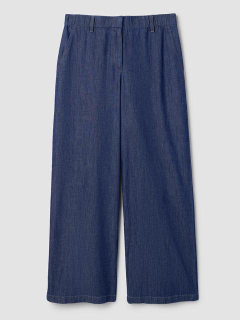 EILEEN FISHER Lightweight Organic Cotton Denim Full-Length Trouser