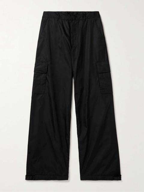 Off-White Straight-Leg Embroidered Shell Cargo Pants