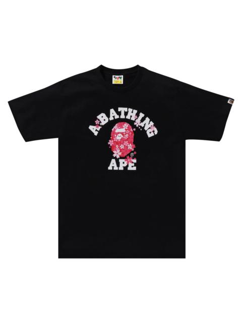 BAPE Sakura College Tee 'Black'