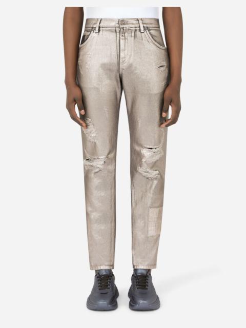 Dolce & Gabbana Plated regular-fit jeans