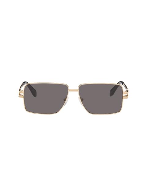 Palm Angels Gold Imperial Sunglasses