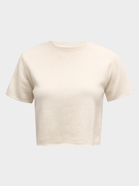 SABLYN Charleston Short-Sleeve Cashmere Sweater