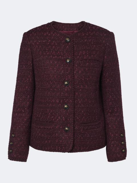 Etro Wool-blend tweed jacket