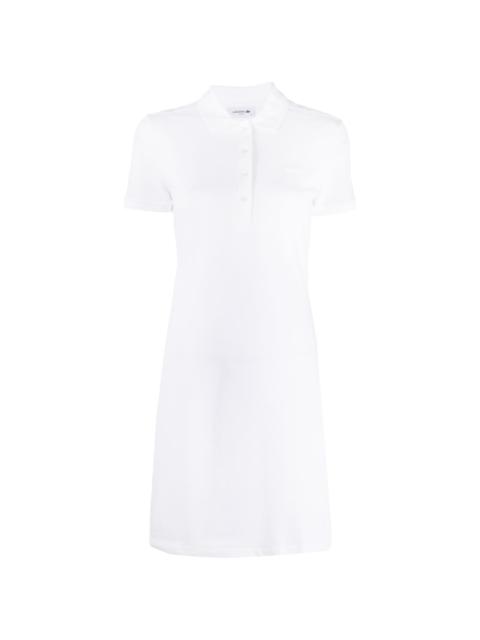 LACOSTE polo-collar short-sleeve dress