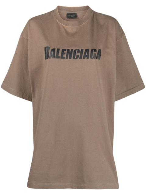 BALENCIAGA logo-print cotton T-shirt
