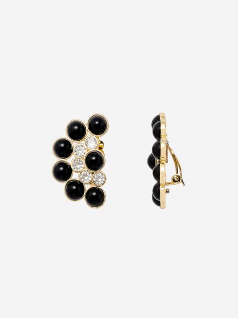 The Kooples GOLD AND BLACK EARRINGS