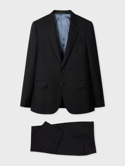 Paul Smith The Soho - Tailored-Fit Black Wool 'A Suit To Travel In' Suit