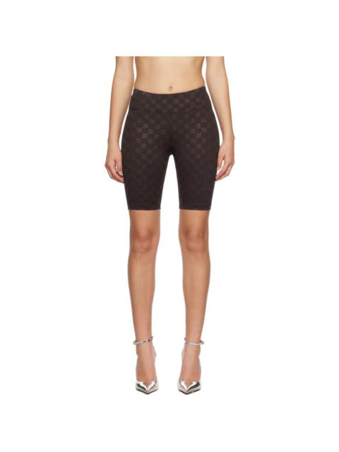 MISBHV Brown Monogram Shorts