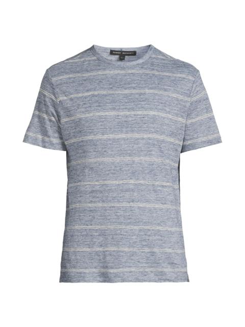 ROBERT BARAKETT Men's Folsom Striped T-Shirt - Blue