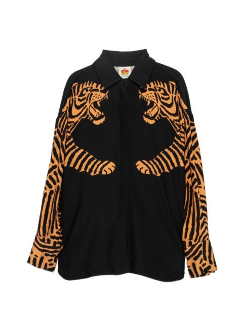 FARM RIO tiger-print shirt