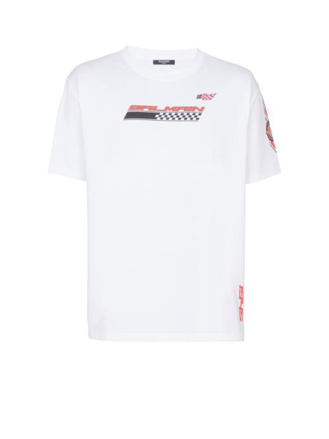 Balmain T-shirt with Balmain Racing print
